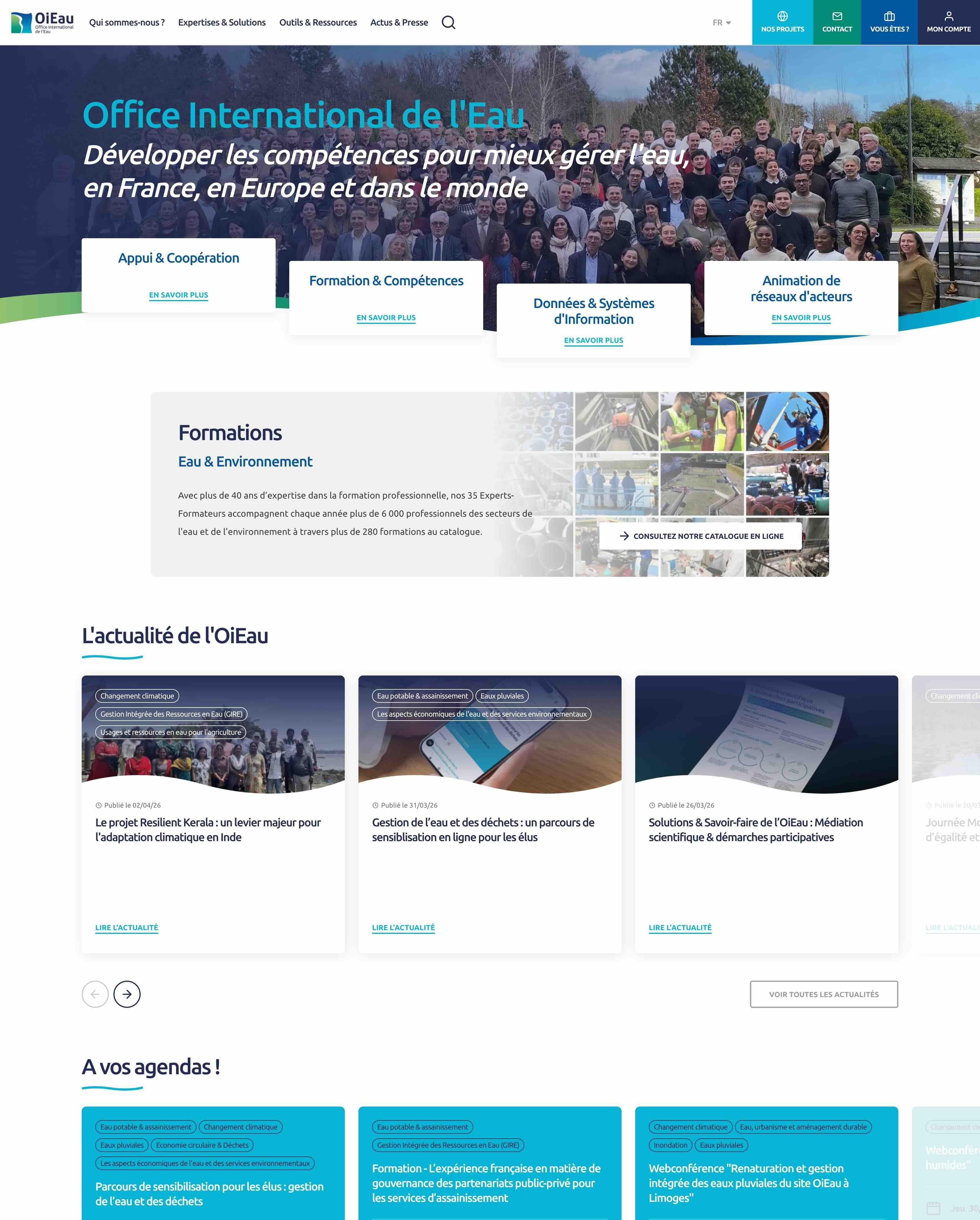 Aperçu du projet Office international de l'Eau